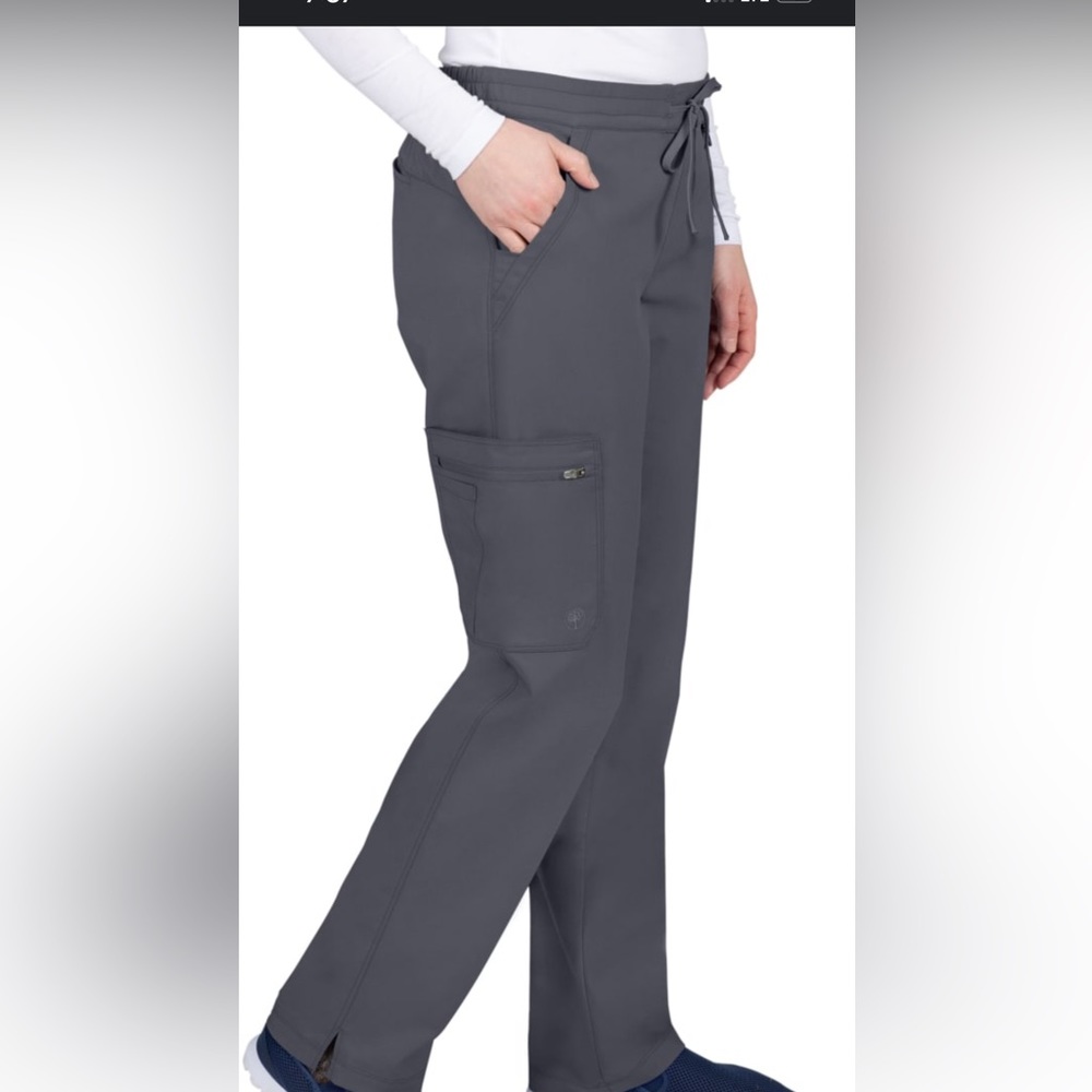 White Scrubs woman's pants “Healing Hands” #9181 Tamara - Picture 4 of 5
